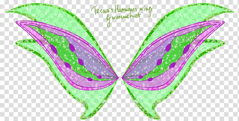 Tecna Bloom Roxy Flora Musa, wings material transparent background PNG clipart