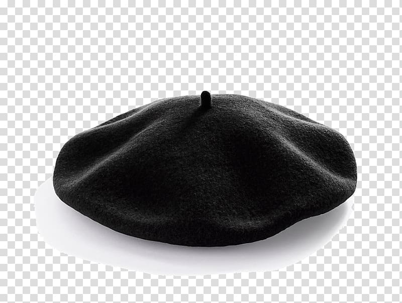 Hat, black beret transparent background PNG clipart