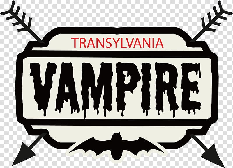 white and black Transylvania Vampire logo, Watercolor painting Poster New Year\'s resolution, Red watercolor effect transparent background PNG clipart