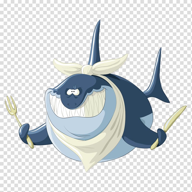 Great white shark Cartoon, creative Shark transparent background PNG clipart