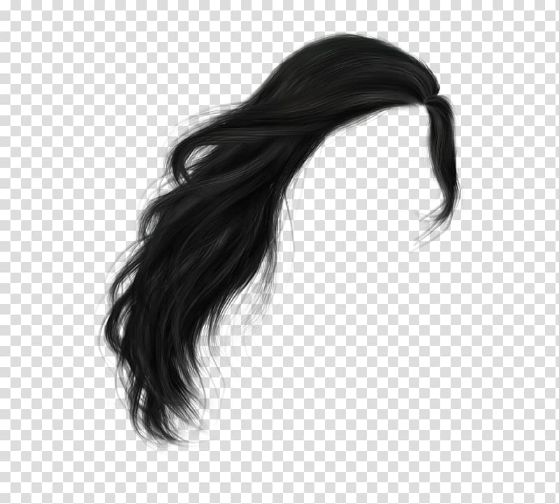 black wig, Hairstyle Wig , hair transparent background PNG clipart