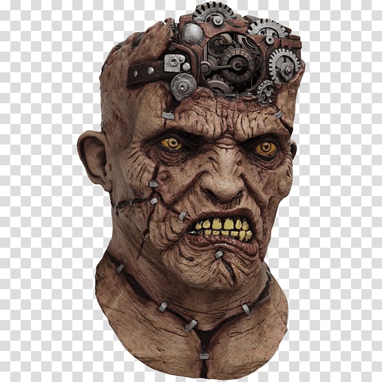 Frankenstein's Monster Mask Halloween costume, mask transparent background PNG clipart
