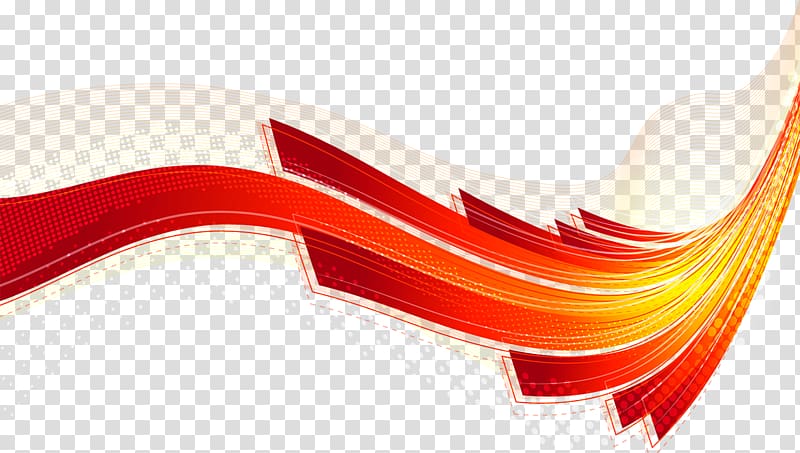 Line Curve Red Euclidean , Colorful science and technology linear flow lines in the background transparent background PNG clipart