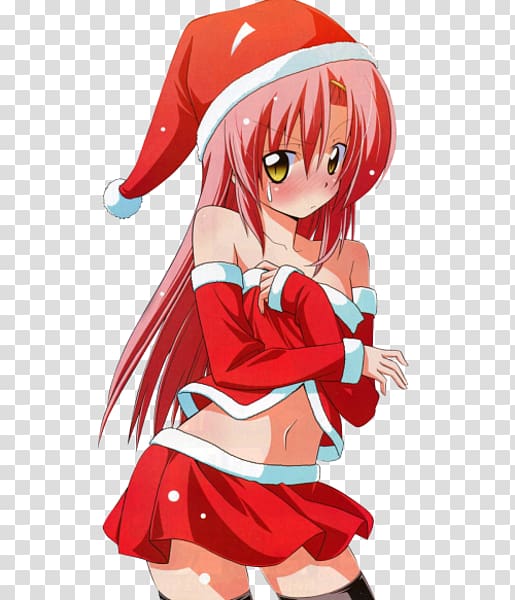 macro Hayate the Combat Butler 桂ヒナギク トニカクカワイイ（１） Christmas, navel transparent background PNG clipart