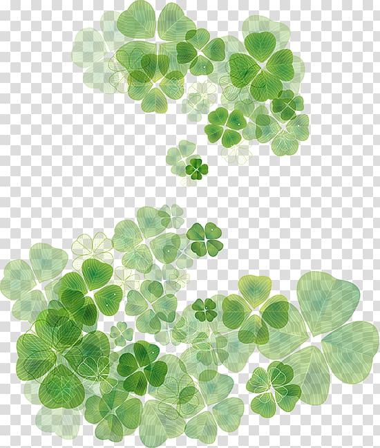 Four-leaf clover Saint Patrick's Day Shamrock , clover transparent background PNG clipart