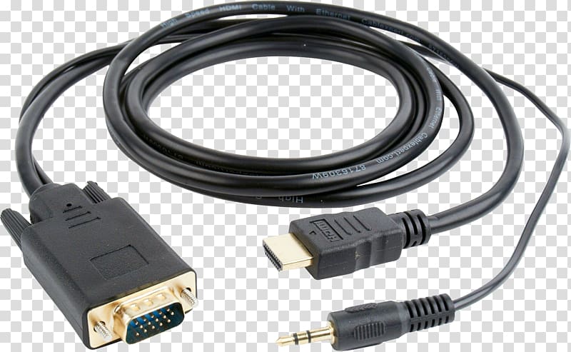 VGA connector HDMI Adapter Electrical cable Computer port, HDMi transparent background PNG clipart
