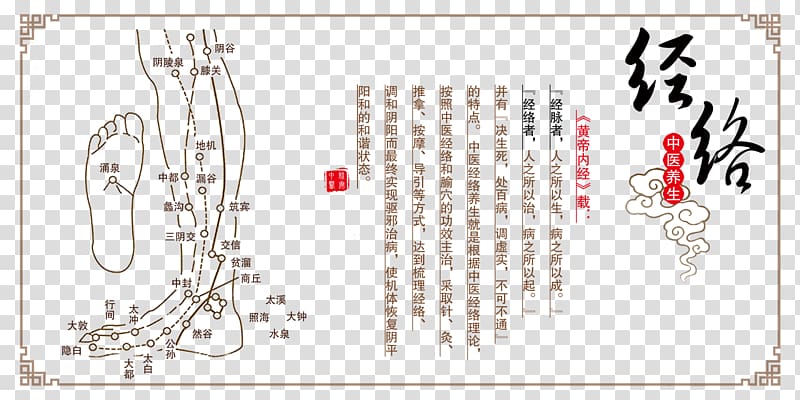 Meridian Traditional Chinese medicine Drievoudige verwarmermeridiaan Akupunktiopiste San Jiao, Chinese medicine meridian health poster material transparent background PNG clipart