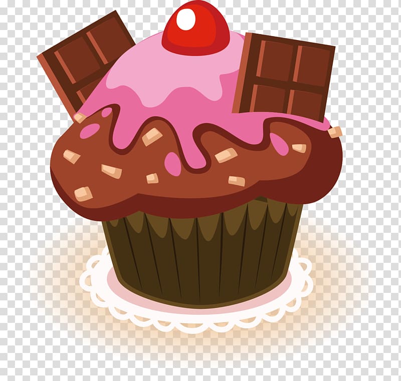 Cupcake Chocolate cake Muffin Chicago Requiem, Lovely Cake transparent background PNG clipart