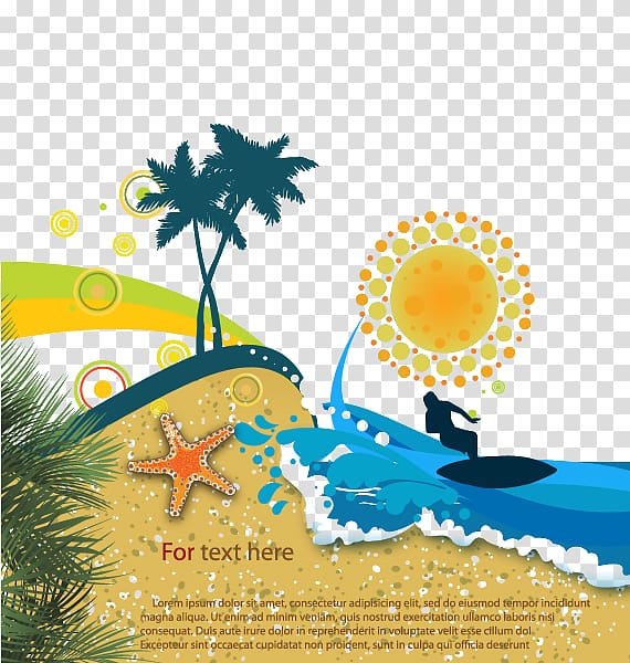 Beach Wind wave Illustration, Seaside beach transparent background PNG clipart