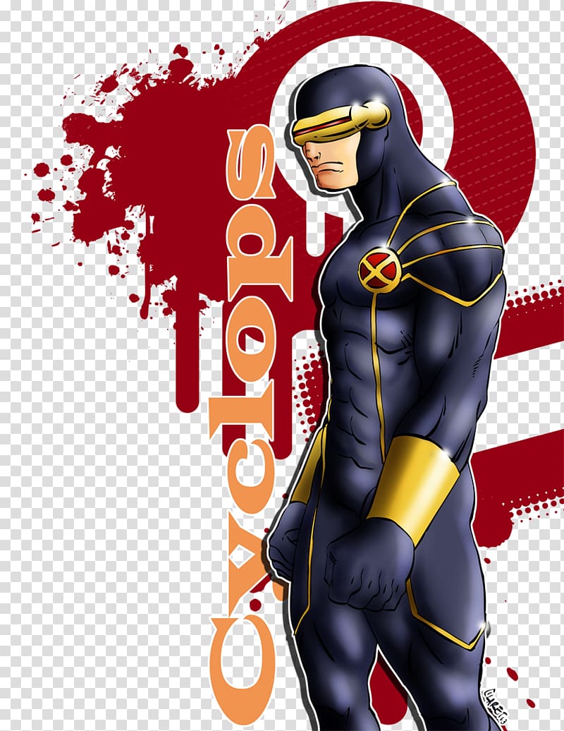 Mister Fantastic Cyclops Superhero Carol Danvers , claret transparent background PNG clipart