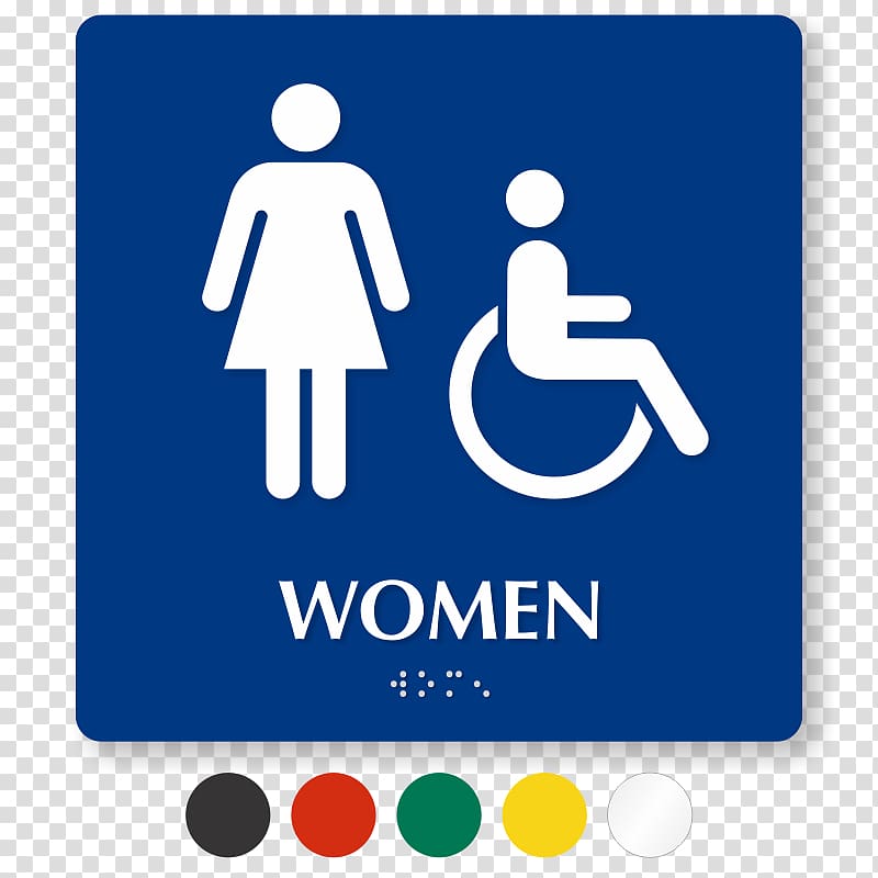 Unisex public toilet ADA Signs Bathroom, woman transparent background PNG clipart