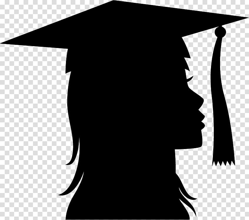 Graduation ceremony Silhouette , Silhouette transparent background PNG clipart