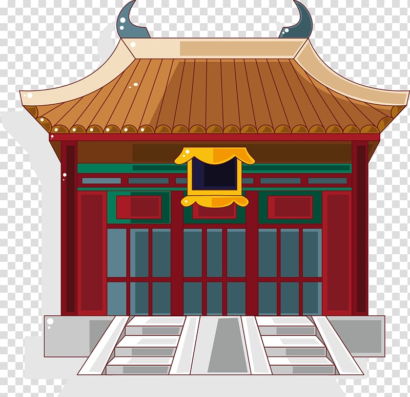 Miu1ebfu Cartoon Architecture, Red Palace transparent background PNG clipart