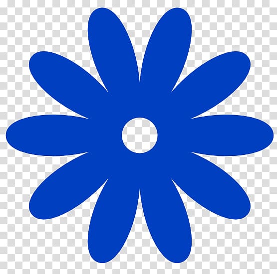 blue flower icon, 1960s Hippie Flower power , Hippie Art transparent background PNG clipart
