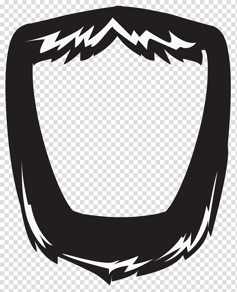 black and white frame illustration, , Movember Beard transparent background PNG clipart