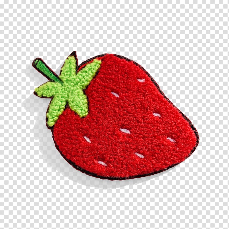 Strawberry Ice cream Clothing Pin Patch, monstera transparent background PNG clipart