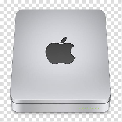 silver Apple mac mini, computer accessory, Apple transparent background PNG clipart