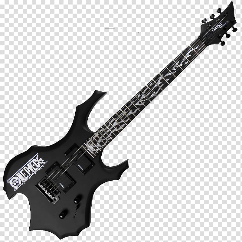 Seven-string guitar Ibanez RG Electric guitar, Black electric guitar transparent background PNG clipart