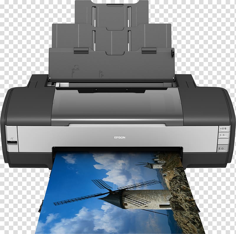 Paper Inkjet printing Printer Epson, printer transparent background PNG clipart