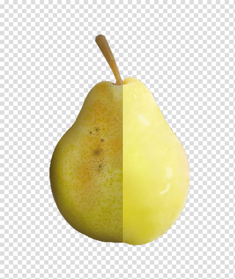 Pear Icon, Half smooth rough pear half transparent background PNG clipart