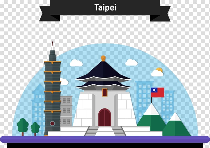 Taipei palace illustration, Taipei 101 Building Illustration, Taipei City Building transparent background PNG clipart