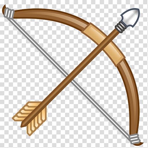 Bow and arrow Emoji Archery, bow and arrow transparent background PNG clipart