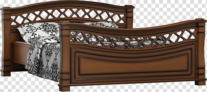 Bed frame Furniture Wood Bedroom, bed transparent background PNG clipart