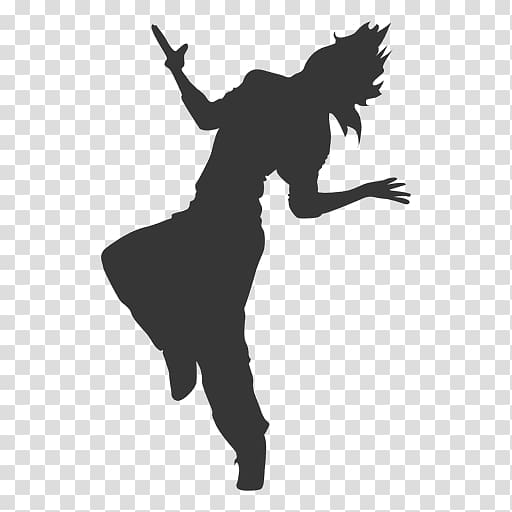 Silhouette Hip-hop dance Breakdancing, dancing transparent background PNG clipart