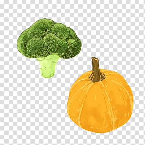 Pumpkin Vegetable oil Broccoli Food, Vegetable oil material transparent background PNG clipart
