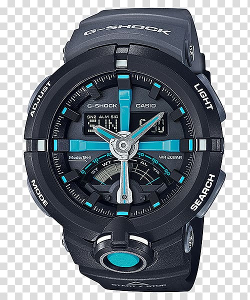 G-Shock Analog watch Casio Clock, watch transparent background PNG clipart