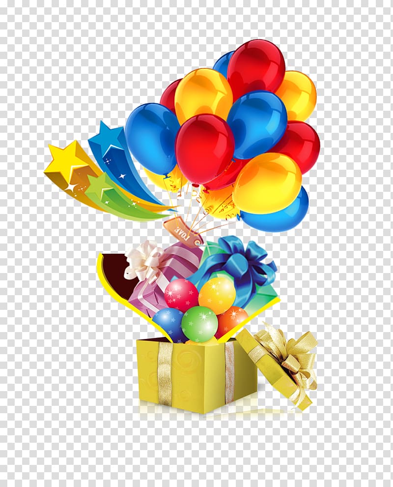Balloon Gift , Gift transparent background PNG clipart