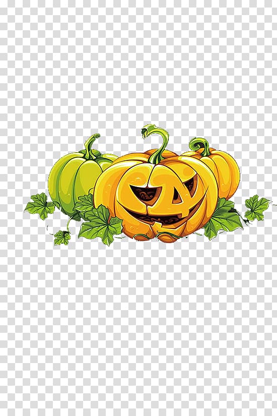 Pumpkin Halloween Calabaza Jack-o-lantern, Halloween pumpkin head transparent background PNG clipart