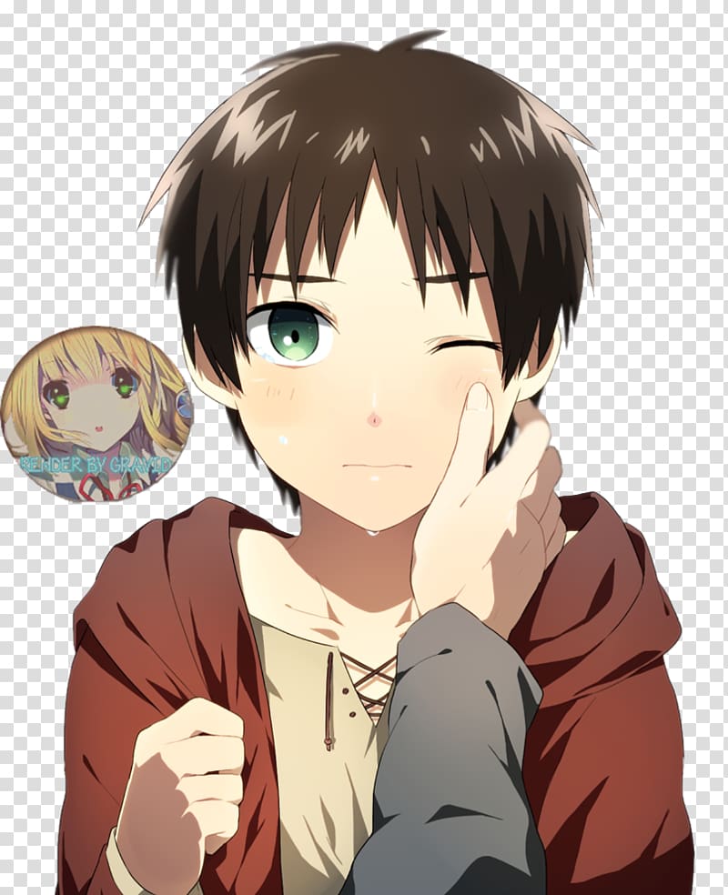 Eren Yeager Mikasa Ackerman Levi Attack on Titan Anime, Eren Jaeger transparent background PNG clipart