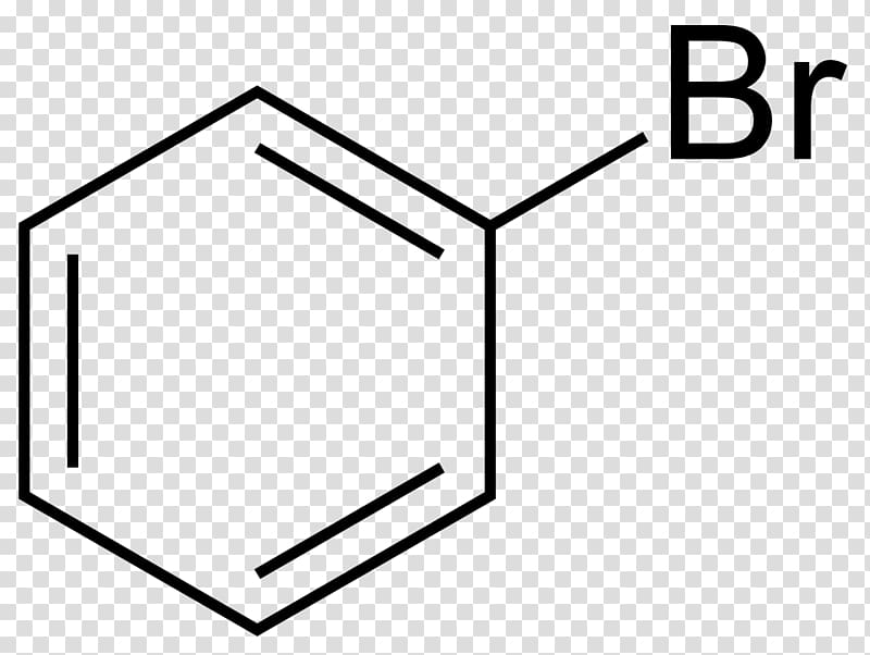 Bromobenzene Chemical structure Chemical compound, Benzene transparent background PNG clipart