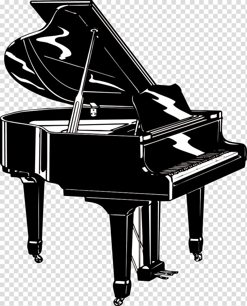 Piano Musical instrument Painting, Hand-painted piano transparent background PNG clipart