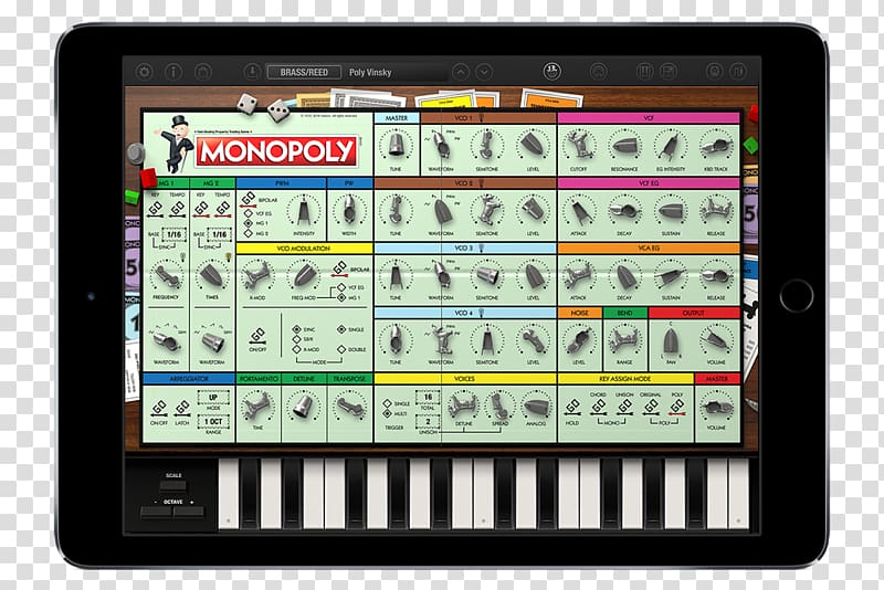 Korg Mono/Poly Monopoly Sound Synthesizers Game, Korg transparent background PNG clipart