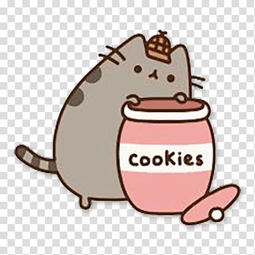 Sticker VKontakte Telegram Pusheen, pusheen cat transparent