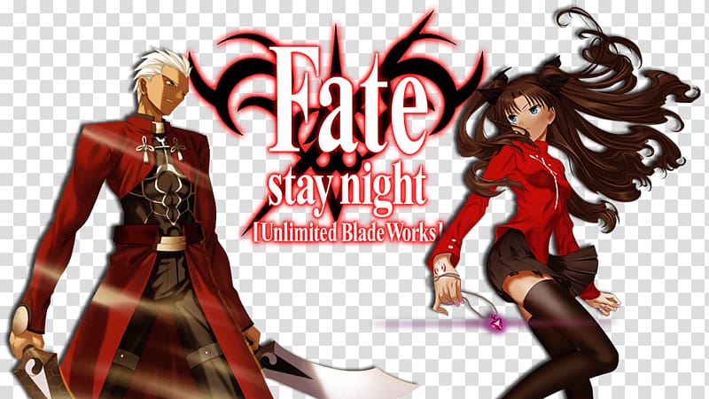 Fate/stay night Fan art Cartoon, Fatestay Night Unlimited Blade Works transparent background PNG clipart
