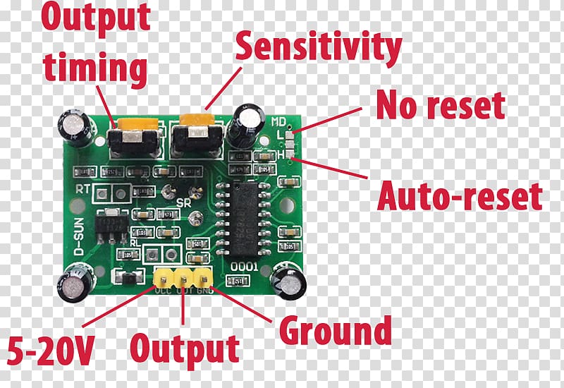 Passive infrared sensor Motion Sensors Pyroelectricity Arduino, over wheels transparent background PNG clipart