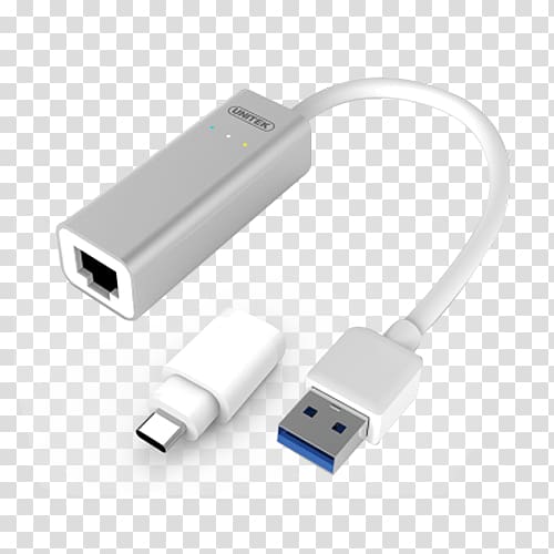 USB-C Network Cards & Adapters Gigabit Ethernet USB 3.0, USB transparent background PNG clipart