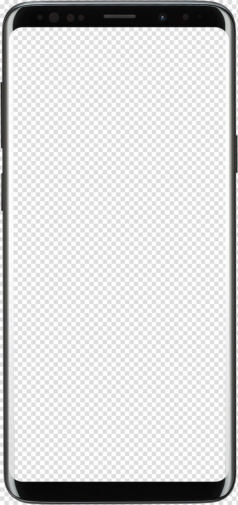 midnight black Samsung Galaxy S8, Rectangle Square Shape Curve, shape transparent background PNG clipart