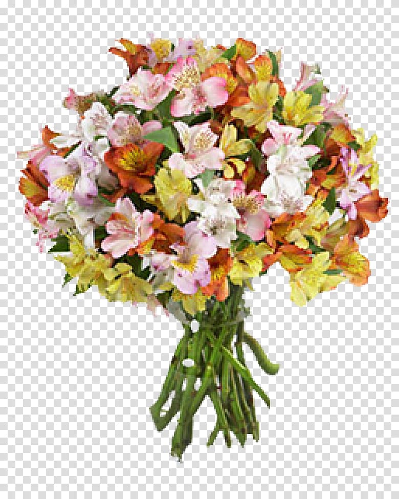 Flower bouquet Lily of the Incas Floristry Garden roses, bouquet of flowers transparent background PNG clipart