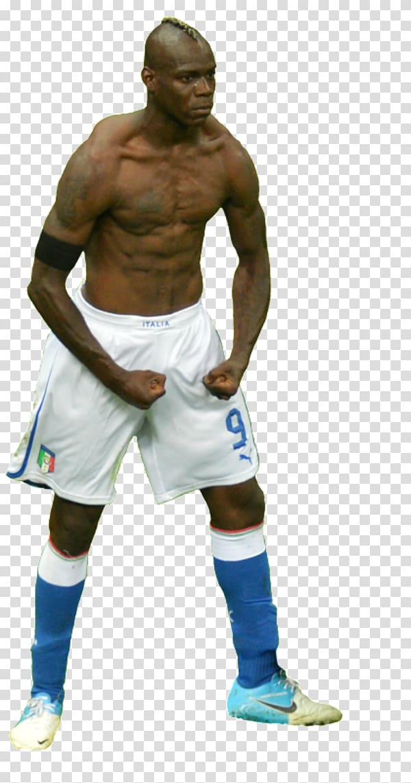 Mario Balotelli UEFA Euro 2012 Italy national football team Goal celebration Football player, soccer player transparent background PNG clipart