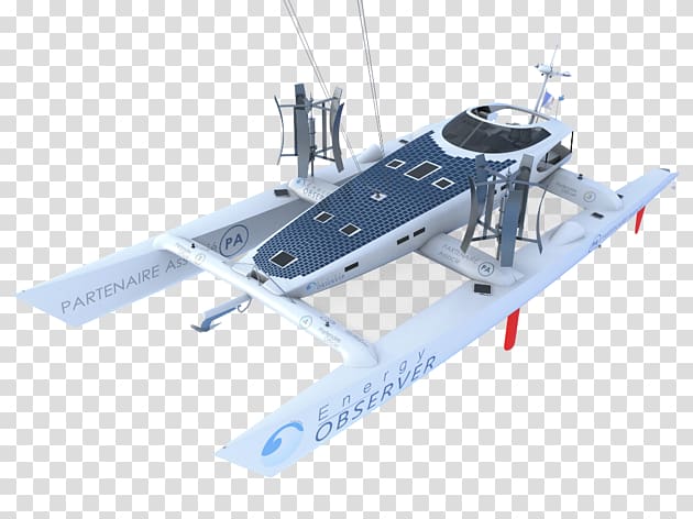Energy Observer Daedalus Yacht Catamaran Boat, boat plan transparent background PNG clipart