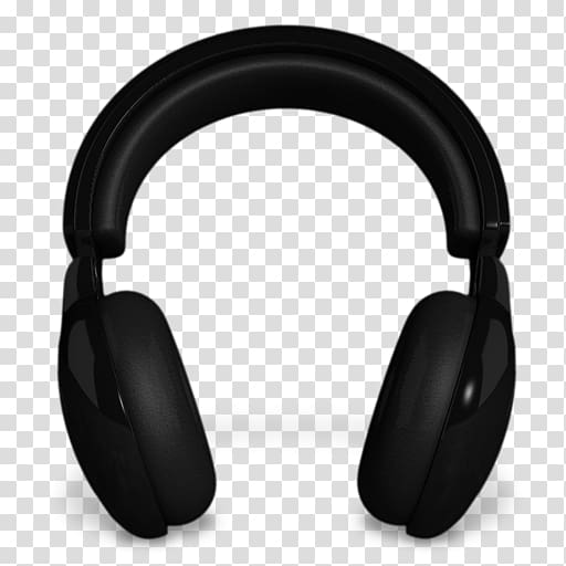 Headset Desktop environment Headphones Icon, Black Headphones transparent background PNG clipart