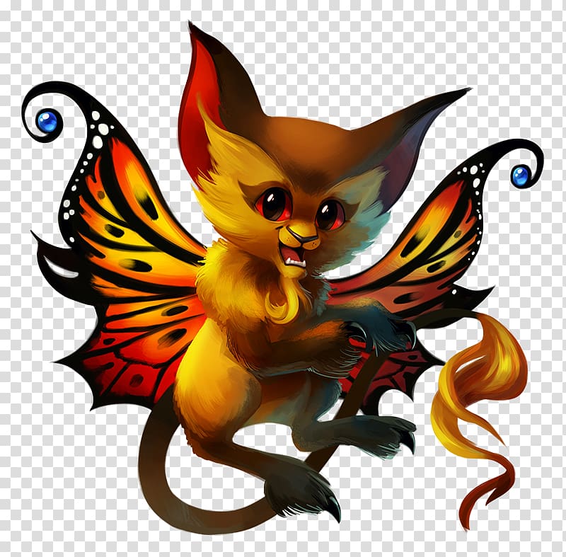 Imp Cat Fairy Gobber Dragon, Cat transparent background PNG clipart