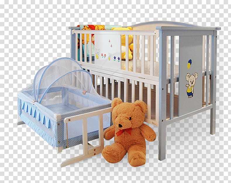 Infant bed Nursery Bed frame Furniture, High-grade British independent safe children\'s bed transparent background PNG clipart