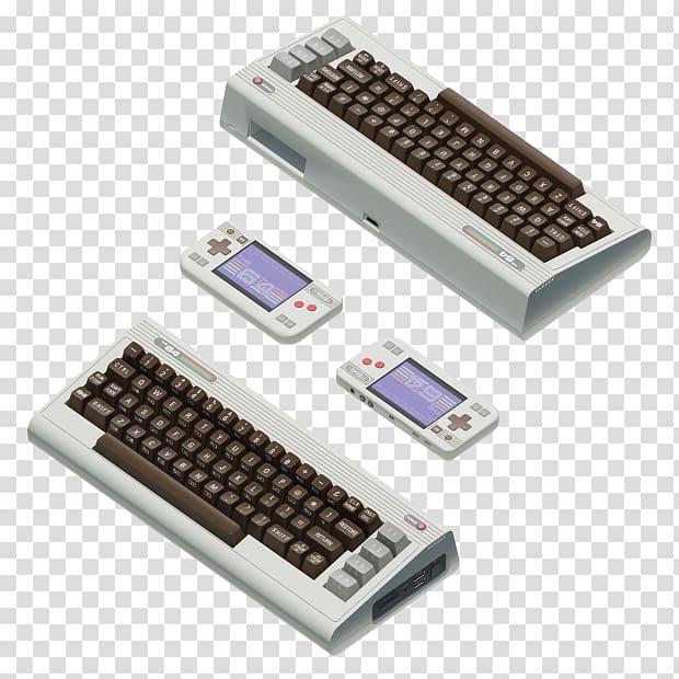 Commodore 64 Handheld game console Video Game Consoles Computer Retrogaming, Computer transparent background PNG clipart
