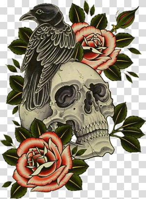 new school skull tattoo sleeve