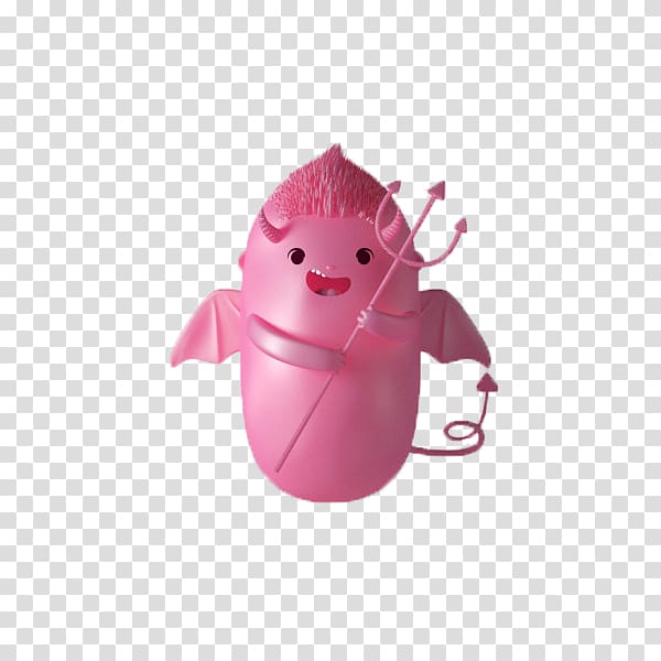 Character design Tic Tac, Cute little devil dolls transparent background PNG clipart